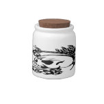 Two Skulls - Tribal Candy Jar
