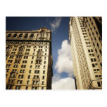 Two Skyscrapers in the Financial District, NYC Post Card