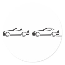 Two SLKs Round Sticker