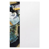 Two Snare Drums Stationery Paper