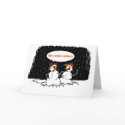 TWO SNOWMEN cards by Junkyard_Art TWO SNOWMEN cards