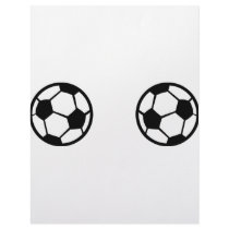 two soccer balls icon letterhead