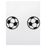 two soccer balls icon letterhead