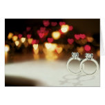 Two Solitaire Rings with Venus Shadows Card