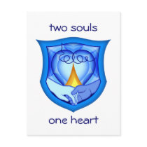 Two Souls One Heart Postcard by jamieco Two Souls One Heart Postcard