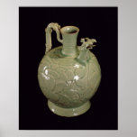Two spouted jug with a leaf design posters
