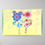 Two Spring Birds Of Happiness Posters