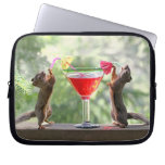 Two Squirrels Drinking a Cocktail Computer Sleeve