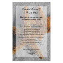 Two Starfish in the Sand, Beach Flyer or Program