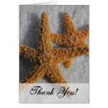Two Starfish in the Sand, Beach Wedding Greeting Card