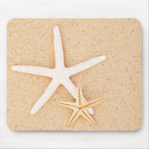 Two Starfish on a Beach Mouse Pad