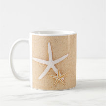 Two Starfish on a Beach Mugs