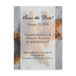Two Starfish & Sand, Beach Wedding Save the Date Post Cards