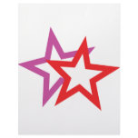two stars icon letterhead