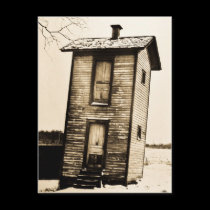 Two Story Outhouse postcards