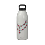 Two Strand Ruby Necklace Water Bottles