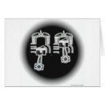 Two Stroke Engine Greeting Card
