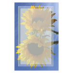 Two Sunflowers Blank Stationery