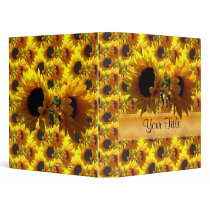 Two Sunflowers Customizable Art Binder