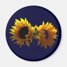 Two Sunflowers Magnets