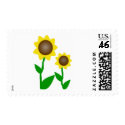 Two Sunflowers postage
