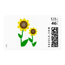 Two Sunflowers postage