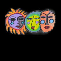 Two Suns and Moon t-shirts