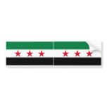 TWO Syria Flag Bumper Stickers