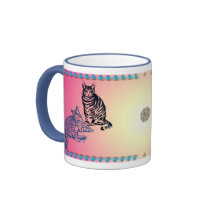 Two Tabby Cats Mugs