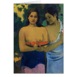 'Two Tahitian Women' - Paul Gauguin Card