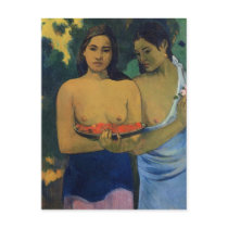 'Two Tahitian Women' - Paul Gauguin Postcard