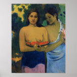 Two Tahitian Women - Paul Gauguin Print