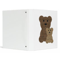 Two Teddy  Bears Binder