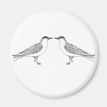 Two terns Fridge Magnet