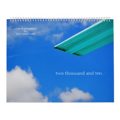 two thousand and ten wall calendars by lesophie