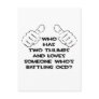 Two Thumbs and Loves Someone Battling OCD Post Cards