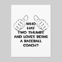 Two Thumbs .. Baseball Coach Postcards