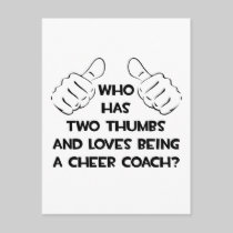Two Thumbs .. Cheer Coach Post Cards