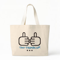 Two Thumbs Up - Black and Blue bags