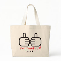 Two Thumbs Up - Black and Red bags