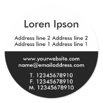 Two Tone Black and White Business / Profile stickers by artberry Two Tone Black and White Business / Profile stickers