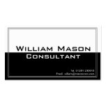Two Tone Black White, Professional Business Card