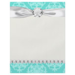 two tone blue damask flyer design
