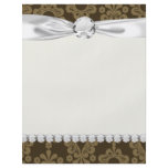 two tone brown tan devine damask custom flyer