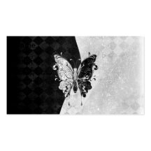 Two Tone Butterfly Business Card Templates