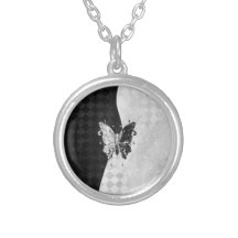 Two Tone Butterfly Custom Necklace