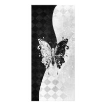 Two Tone Butterfly Full Color Rack Card