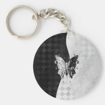 Two Tone Butterfly Keychain