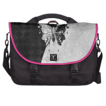 Two Tone Butterfly Laptop Bags