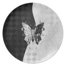 Two Tone Butterfly Party Plates